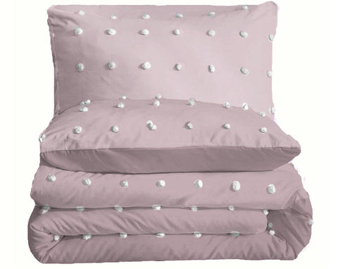 The White Moss Desert Rose Microfiber Winter Comforter With Pillow Covers