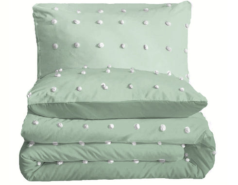 The White Moss Desert Rose Microfiber Winter Comforter With Pillow Covers