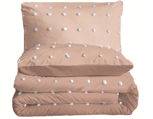 The White Moss Desert Rose Microfiber Winter Comforter With Pillow Covers