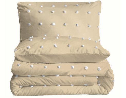 The White Moss Desert Rose Microfiber Winter Comforter With Pillow Covers