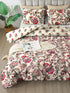 The White Moss Hannah Reversible Print Pinch Pleat AC Comforter With 2 Pillow Cover