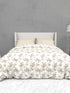 The White Moss Soft Cotton Ida Double Bedsheet With 2 Pillow Covers-2