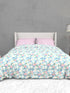 The White Moss Soft Cotton Ida Double Bedsheet With 2 Pillow Covers