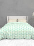 The White Moss Soft Cotton Ida Double Bedsheet With 2 Pillow Covers