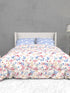 The White Moss Soft Cotton Ida Double Bedsheet With 2 Pillow Covers