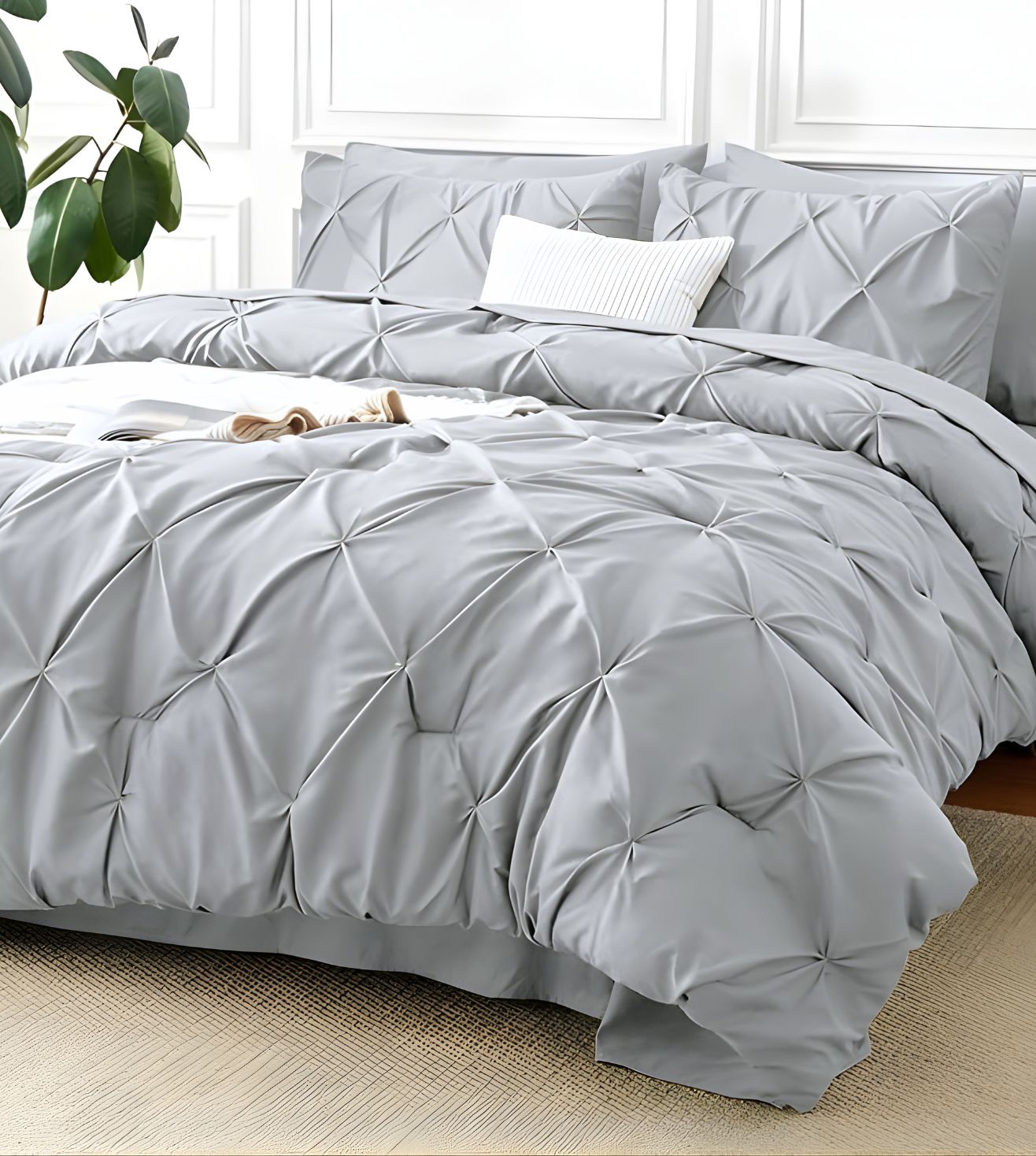 Marquis Pinch Pleat Comforter With Pillow Cover/s