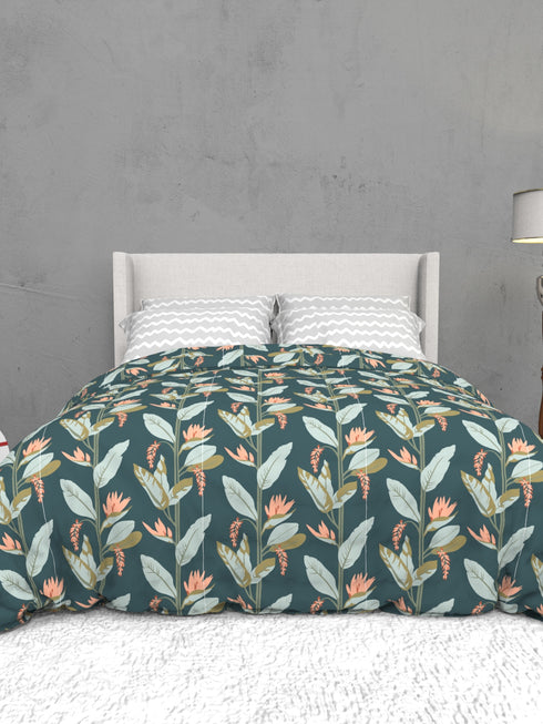 The White Moss Soft Cotton Ida Double Bedsheet With 2 Pillow Covers-2