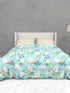 The White Moss Soft Cotton Ida Double Bedsheet With 2 Pillow Covers