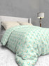 The White Moss Soft Cotton Ida Double Bedsheet With 2 Pillow Covers