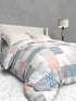 The White Moss Soft Cotton Ida Double Bedsheet With 2 Pillow Covers