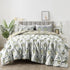 The White Moss Hannah Reversible Print Pinch Pleat Winter Comforter With Pillow Covers