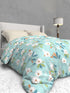 The White Moss Soft Cotton Ida Double Bedsheet With 2 Pillow Covers