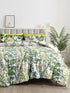 The White Moss Hannah Reversible Print Pinch Pleat AC Comforter With 2 Pillow Cover