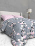 The White Moss Soft Cotton Ida Double Bedsheet With 2 Pillow Covers