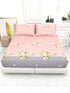 The White moss Cider Luxury Queen Size Bedsheet set with 2 Pillow Covers