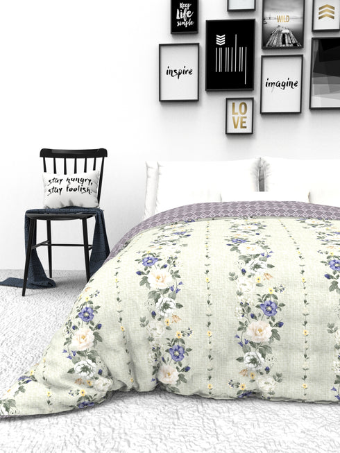 The White moss IDA Luxurious Super Soft AC Reversible Comforter