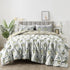 The White Moss Hannah Reversible Print Pinch Pleat AC Comforter With 2 Pillow Cover