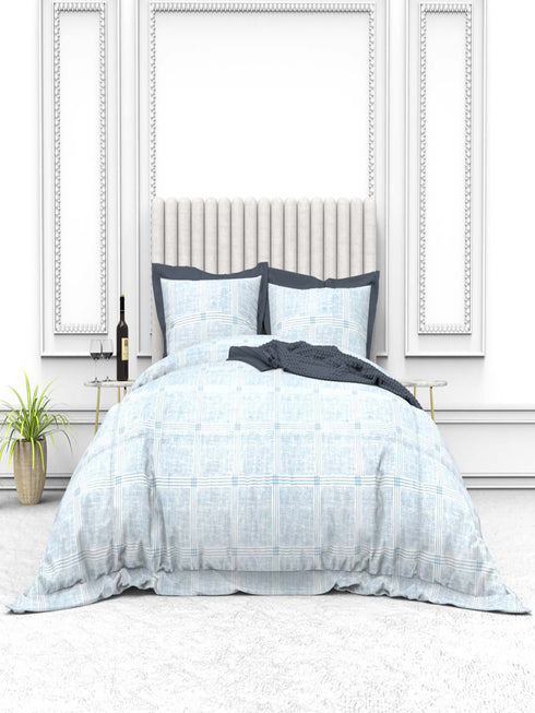 Tuscan Summer 100% Cotton King Size Bedsheet with 2 Pillow Covers -2