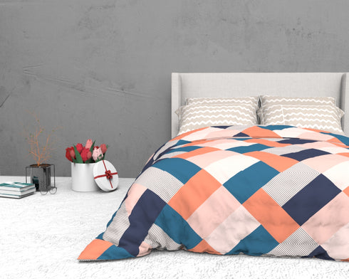 The White Moss Soft Cotton Ida Double Bedsheet With 2 Pillow Covers-2