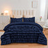 River Ruffles Double Bed Microfibre Comforter With 2 Pillow Covers- Easy care-Hypoallergenic