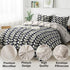 The White Moss Hannah Reversible Print Pinch Pleat AC Comforter With 2 Pillow Cover