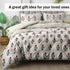 The White Moss Hannah Reversible Print Pinch Pleat AC Comforter With 2 Pillow Cover