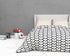 The White Moss Soft Cotton Ida Double Bedsheet With 2 Pillow Covers-2