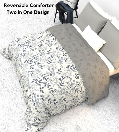 The White moss IDA Luxurious Super Soft AC Reversible Comforter