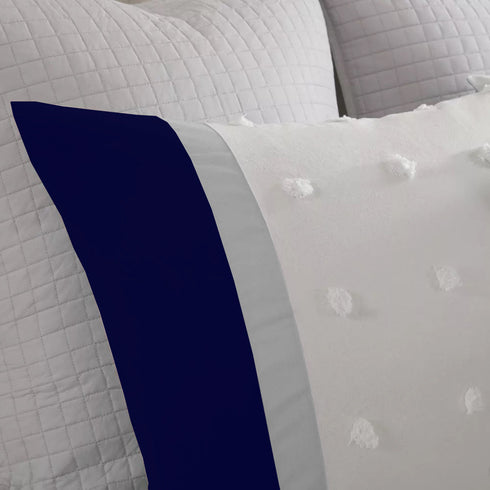 Kai Pom Pom Double Bed Microfiber Winter Comforter With 2 Pillow Covers