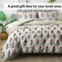 The White Moss Hannah Reversible Print Pinch Pleat AC Comforter With Pillow Cover
