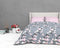 The White Moss Soft Cotton Ida Double Bedsheet With 2 Pillow Covers