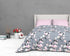 The White Moss Soft Cotton Ida Double Bedsheet With 2 Pillow Covers