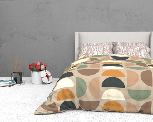 The White Moss Soft Cotton Ida Double Bedsheet With 2 Pillow Covers