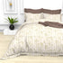 Christie 100% Cotton Striped Satin 220 TC King size Bed Linen Set with 4 Pillow Covers -1