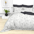 Christie 100% Cotton Striped Satin 220 TC King size Bed Linen Set with 4 Pillow Covers -1