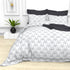 Christie 100% Cotton Striped Satin 220 TC King size Bed Linen Set with 4 Pillow Covers -1