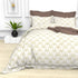 Christie 100% Cotton Striped Satin 220 TC King size Bed Linen Set with 4 Pillow Covers -1