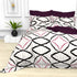Christie 100% Cotton Striped Satin 220 TC King size Bed Linen Set with 4 Pillow Covers -1