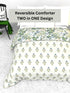 The White moss IDA Luxurious Super Soft AC Reversible Comforter