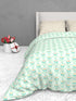 The White Moss Soft Cotton Ida Double Bedsheet With 2 Pillow Covers
