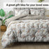 The White Moss Hannah Reversible Print Pinch Pleat Winter Comforter With Pillow Covers