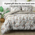 The White Moss Hannah Reversible Print Pinch Pleat AC Comforter With Pillow Cover