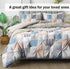 The White Moss Hannah Reversible Print Pinch Pleat AC Comforter With 2 Pillow Cover