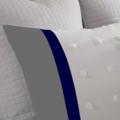 Kai Pom Pom Double Bed Microfiber Winter Comforter With 2 Pillow Covers