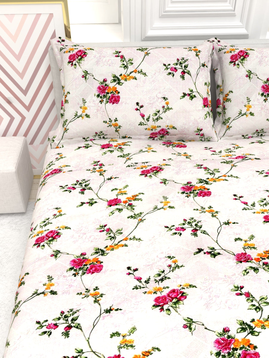 Georgia Double Size Satin Twill Bedsheet Set - Powder Pink