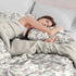 The White Moss Hannah Reversible Print Pinch Pleat AC Comforter With 2 Pillow Cover