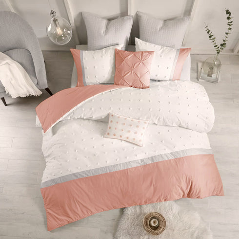 Kai Pom Pom Double Bed Microfiber Winter Comforter With 2 Pillow Covers