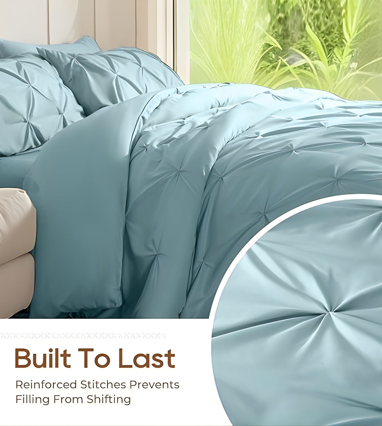Marquis Pinch Pleat Comforter With Pillow Cover/s