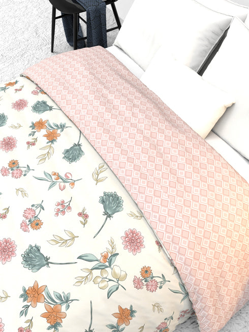 The White moss IDA Luxurious Super Soft AC Reversible Comforter