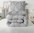 The White Moss Rosalie Reversible Pinch Pleat comforter with 2 pillow covers